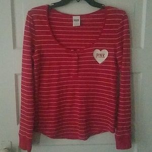 Womens Victoria's secret pink top. Red. Small